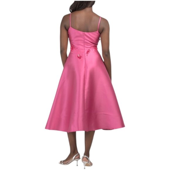 RENE BY RENE RUIZ Sleeveless 3d Floral Tea-length Dress - Picture 2 of 3